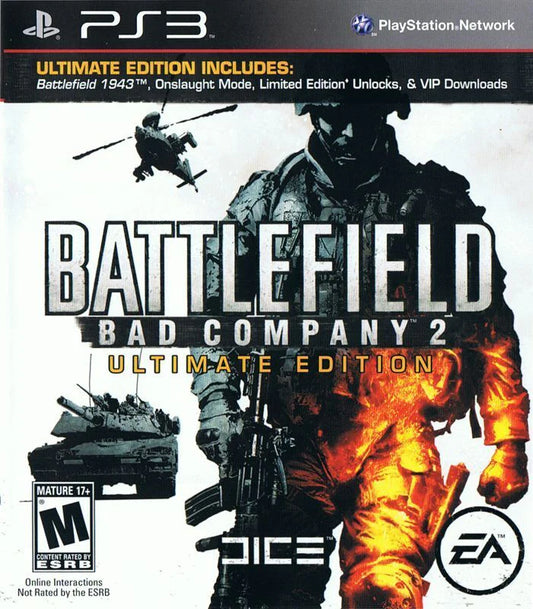 Battlefield: Bad Company 2 [Ultimate Edition] cover art for PlayStation 3 (PS3) video game