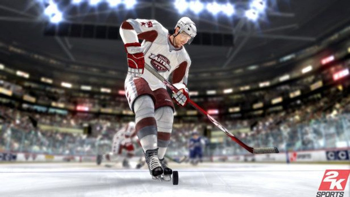 NHL 2K8 retro PlayStation 3 video game featuring realistic hockey gameplay, NHL sports simulation, multiplayer competition and classic PS3 entertainment - gameplay