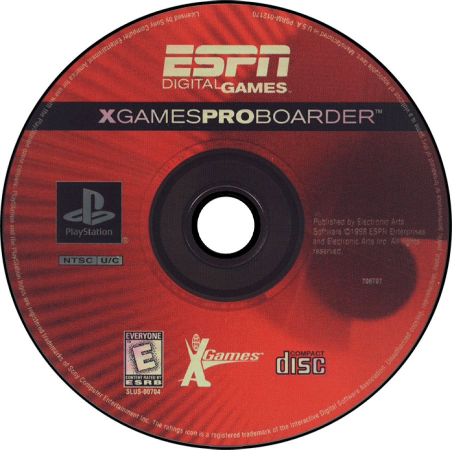 ESPN X Games: Pro Boarder retro extreme sports snowboarding game for PlayStation 1 (PS1) disc