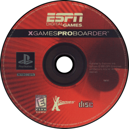 ESPN X Games: Pro Boarder retro extreme sports snowboarding game for PlayStation 1 (PS1) disc