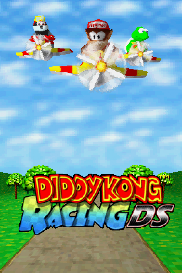 Diddy Kong Racing DS title screen for Nintendo DS (DS) video game
