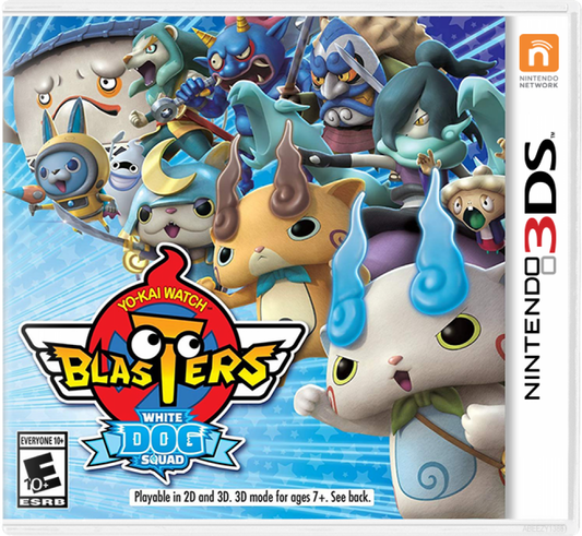 Yo-Kai Watch Blasters: White Dog Squad cover art for Nintendo 3DS (3DS) video game