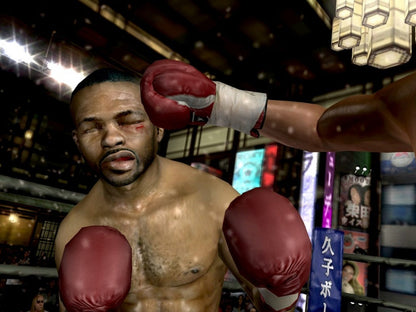 Fight Night Round 2 PS2 Sony PlayStation 2 boxing sports game EA Sports realistic boxing simulation career mode fighter creation punch control system knockout matches heavyweight boxing gameplay retro gaming PlayStation 2 software video game title gameplay