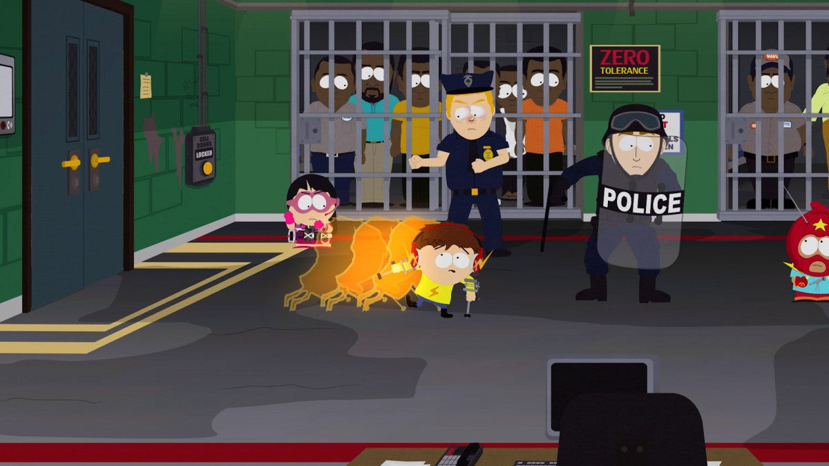 South Park: The Fractured But Whole – PlayStation 4 (PS4) video game gameplay, turn-based role-playing game.