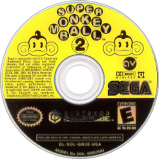 Super Monkey Ball 2 [Player's Choice] disc art for GameCube (GC) video game