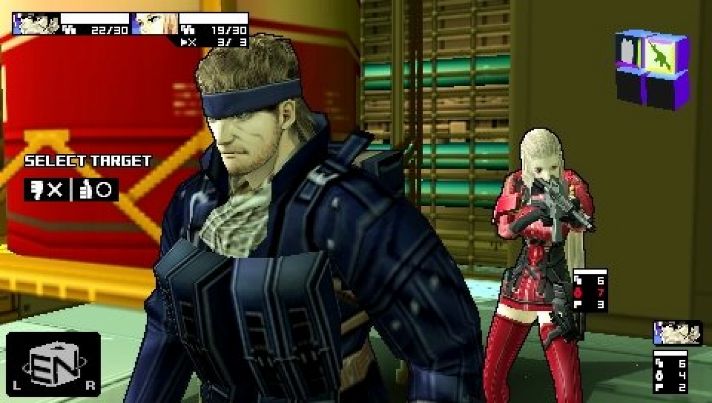 Metal Gear Acid 2 PlayStation Portable PSP for tactical strategy video game fans featuring card based combat stealth espionage missions strategic deck building turn based gameplay Solid Snake action futuristic military storyline unique Metal Gear experience collectible gaming appeal gameplay