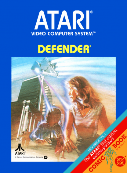 Defender cover art for Atari 2600 video game