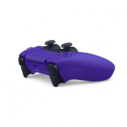 PlayStation 5 DualSense Wireless Controller New Galactic Purple official accessory immersive gaming haptic feedback adaptive triggers built-in microphone create button side of controller
