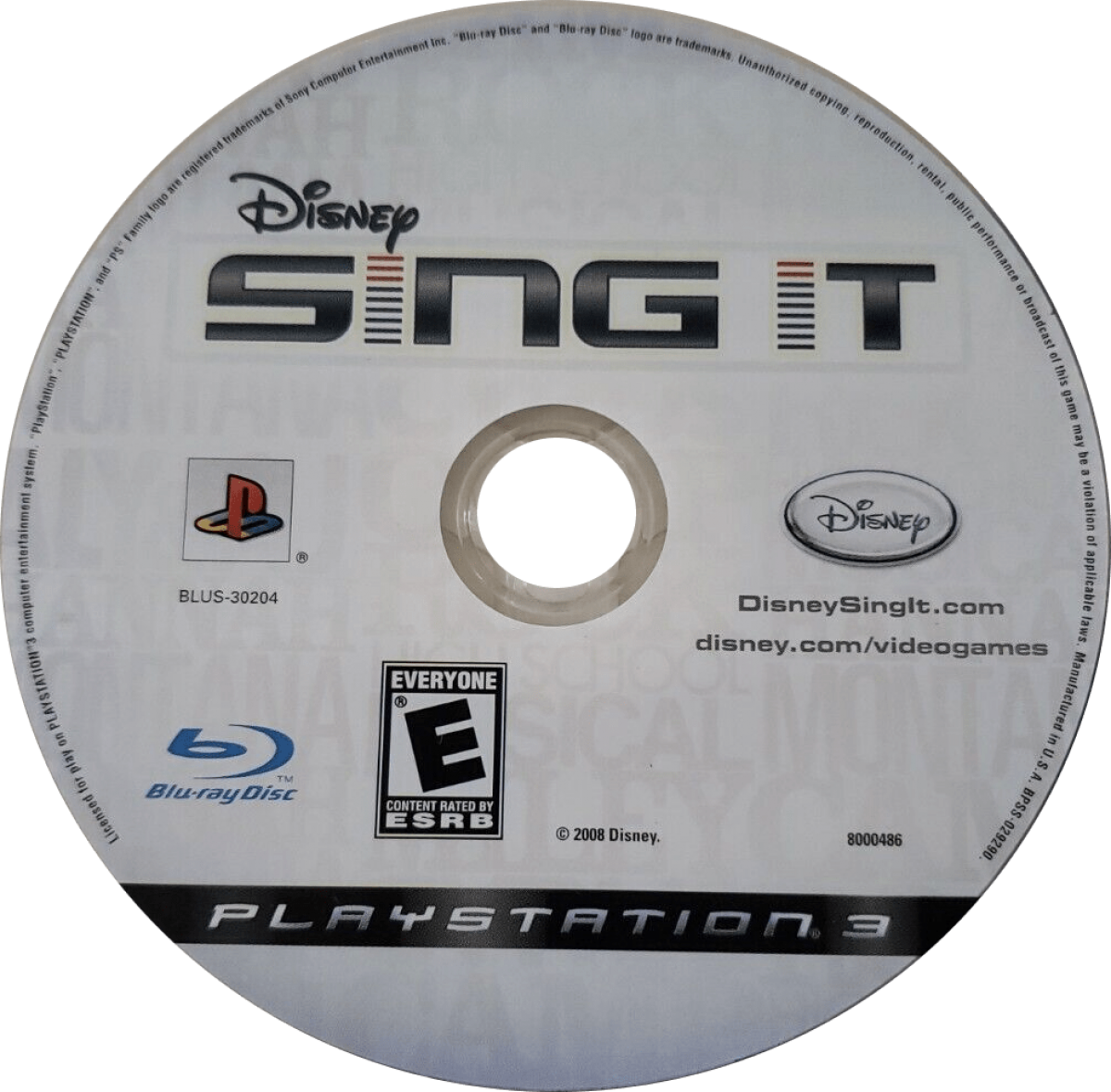 Disney Sing It for PlayStation 3 with family-friendly karaoke and popular Disney songs disc