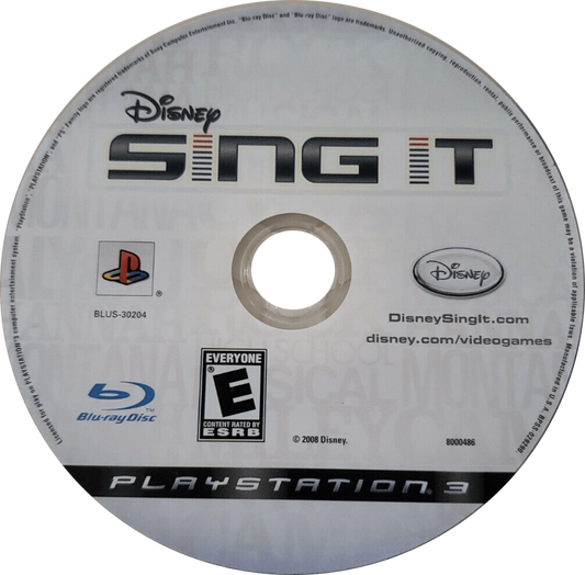 Disney Sing It for PlayStation 3 with family-friendly karaoke and popular Disney songs disc