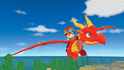Little Dragons Cafe retro PlayStation 4 video game Little Dragons Cafe fantasy adventure cooking simulation dragon raising anime style exploration console title PlayStation 4 release gameplay