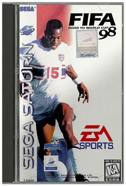 FIFA Road to World Cup 98 cover art for Sega Saturn (SS) video game