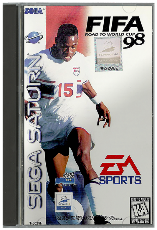 FIFA Road to World Cup 98 cover art for Sega Saturn (SS) video game