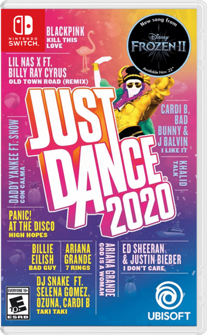 Just Dance 2020 cover art for Nintendo Switch (NS) dance video game
