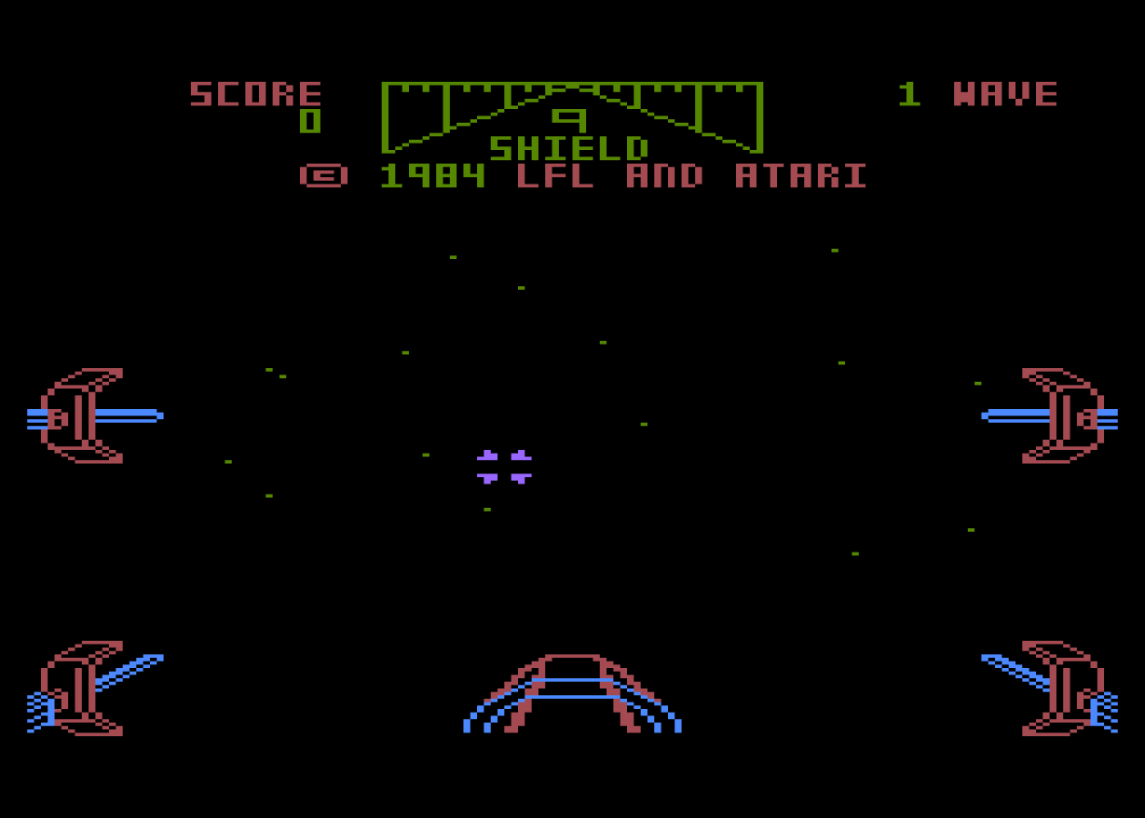 Star Wars: The Arcade Game – Atari 5200 starrting screen art for video game for 5200 