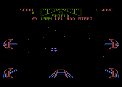 Star Wars: The Arcade Game – Atari 5200 starrting screen art for video game for 5200 
