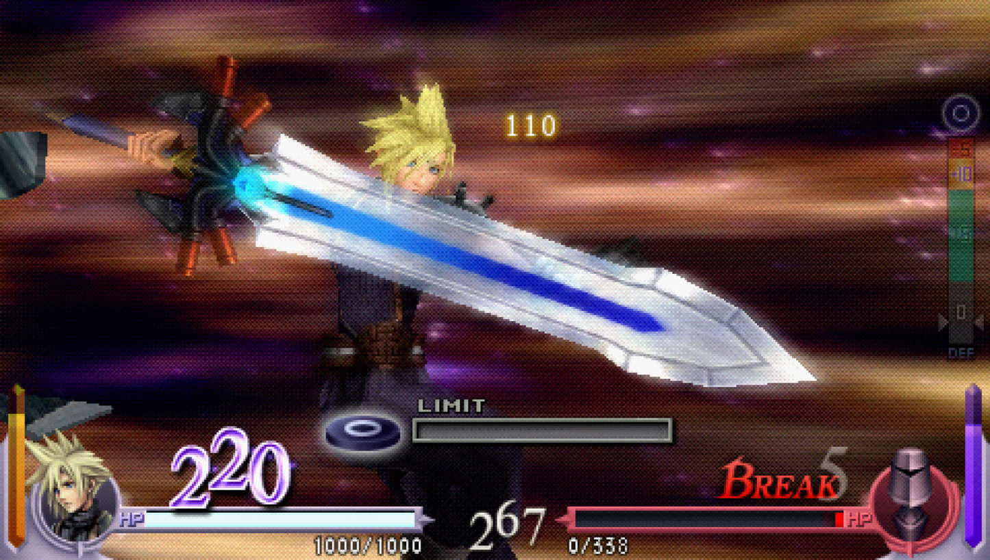 Dissidia: Final Fantasy – PlayStation Portable (PSP) gameplay for action fighting role-playing video game