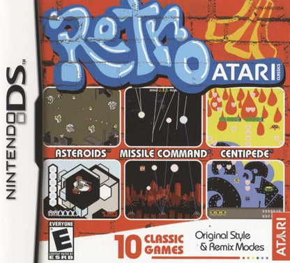 Retro Atari Classics cover art for Nintendo DS (DS) classic arcade game compilation video game