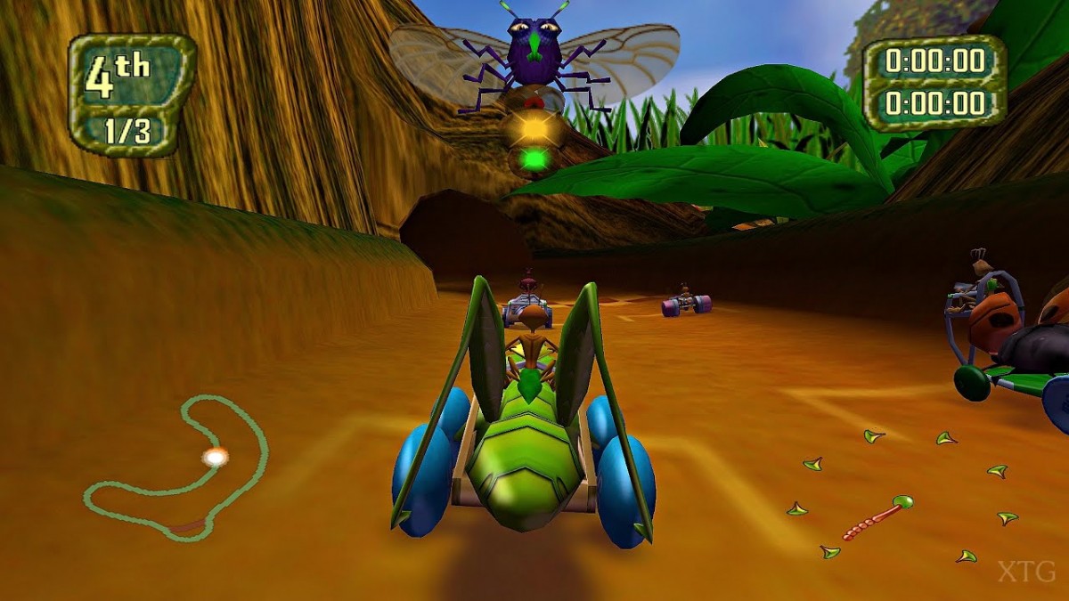Antz Extreme Racing PS2 racing video game gameplay