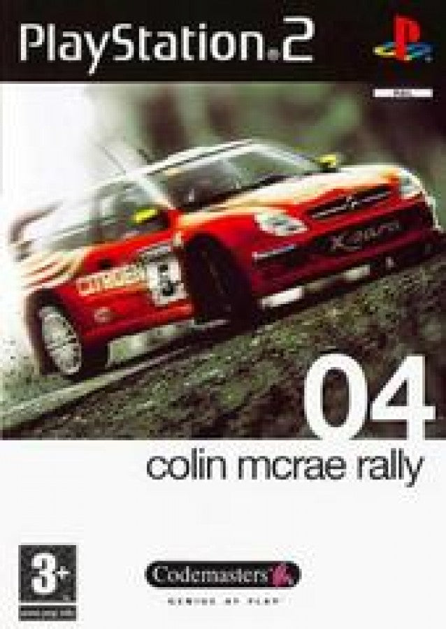 Colin McRae Rally 04 PAL Version cover art for PlayStation 2 PS2 video game