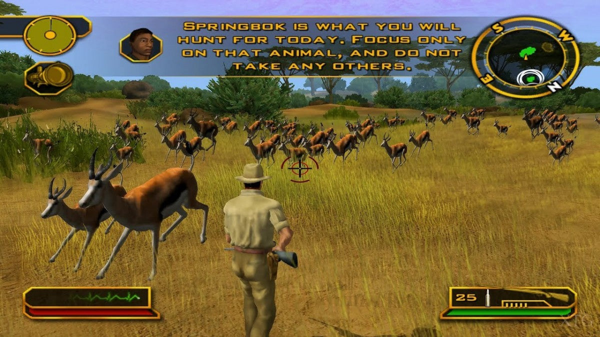 Cabela’s African Safari for PlayStation 2 with hunting simulation and wildlife adventure theme gameplay