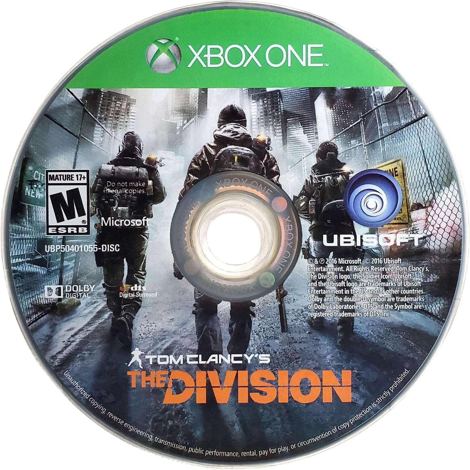 Tom Clancy's The Division – Xbox One (XONE) disc for online open-world third-person shooter video game