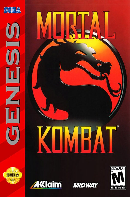 Mortal Kombat cover art for Sega Genesis GEN video game