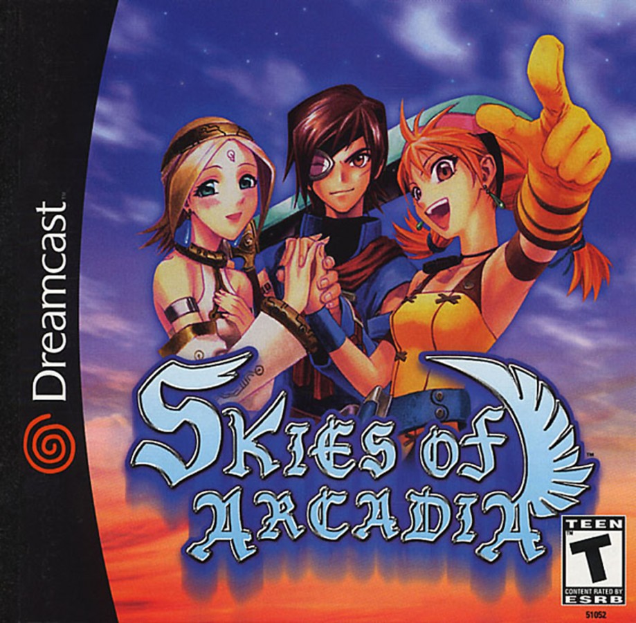 Skies of Arcadia Sega Dreamcast retro video game JRPG cover art