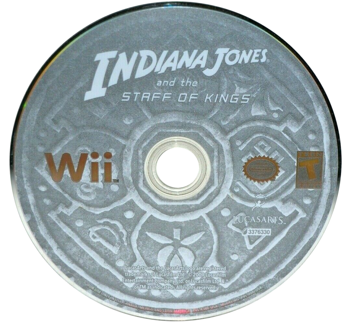 Indiana Jones and the Staff of Kings – Nintendo Wii (Wii) action-adventure cinematic platformer video game disc