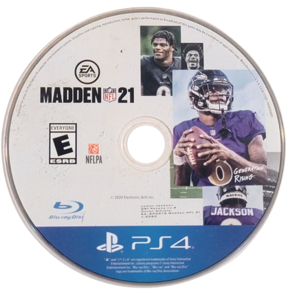 Madden NFL 21 – PlayStation 4 (PS4) video game disc, American football sports game