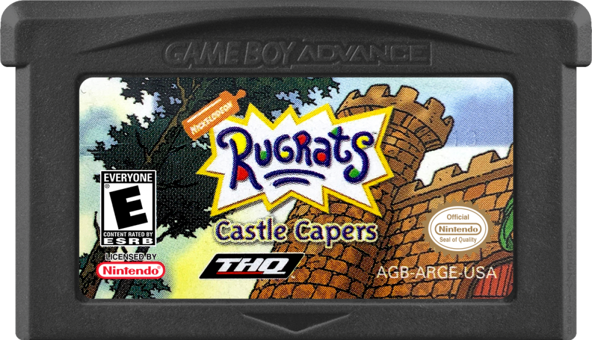 Rugrats: Castle Capers game cartridge for Game Boy Advance (GBA) video game