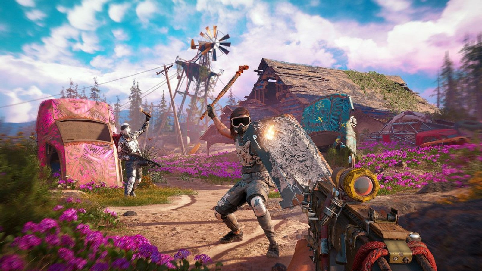 Far Cry: New Dawn – PlayStation 4 (PS4) video game gameplay, open-world shooter by Ubisoft