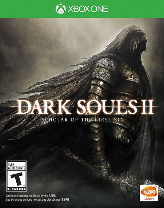 Dark Souls II: Scholar of the First Sin for Xbox One with enhanced dark fantasy action and updated content front cover