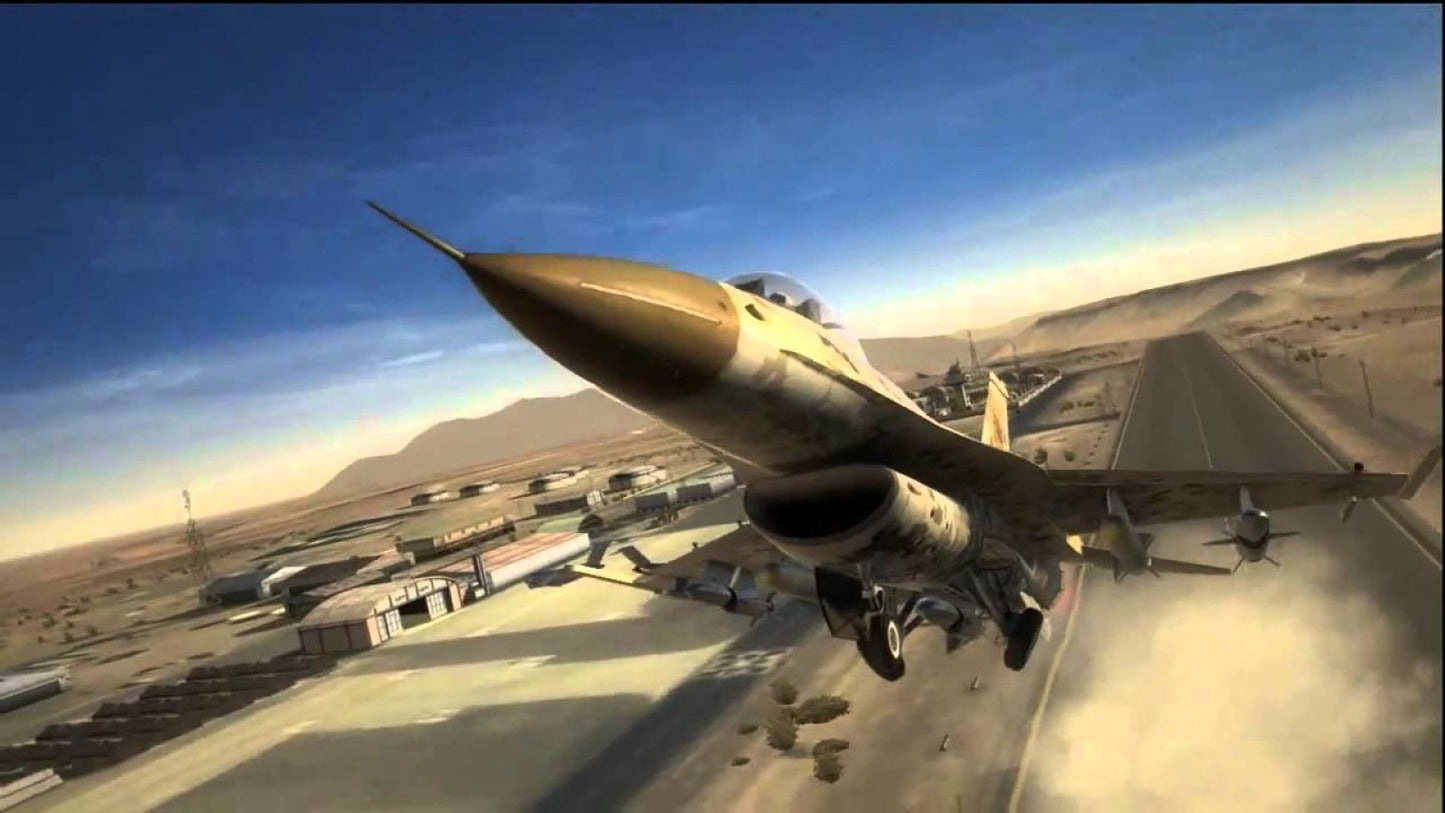 Tom Clancy’s H.A.W.X. 2 Xbox 360 video game, arcade-style flight combat, modern jet aircraft, military action gameplay, console title gameplay screenshot
