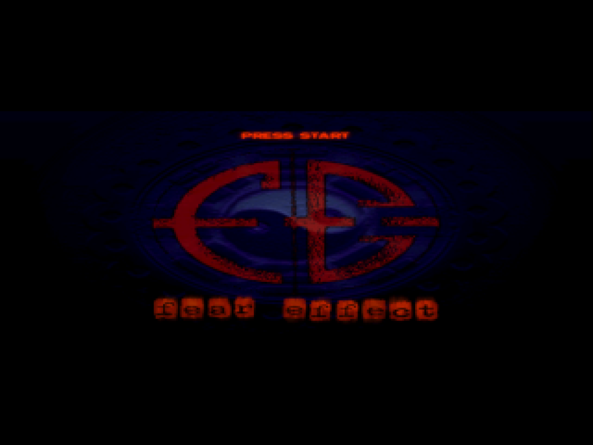 Fear Effect retro cyberpunk action adventure game for PlayStation 1 (PS1) title screen