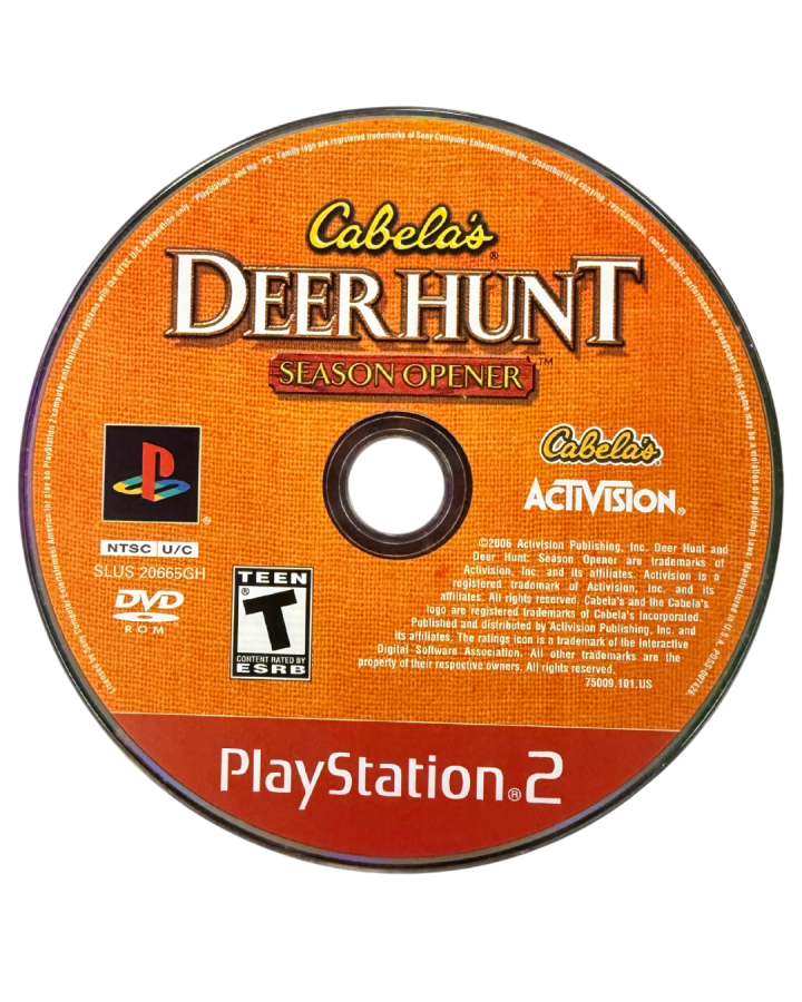 Cabela's Deer Hunt: Season Opener [Greatest Hits] disc for PlayStation 2 (PS2) video game