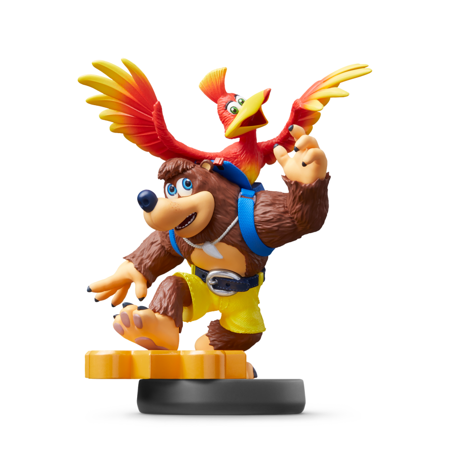 Banjo & Kazooie amiibo figure featuring the iconic duo from the Banjo-Kazooie series for Nintendo amiibo collections