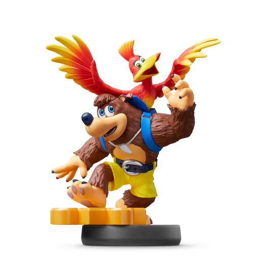 Banjo & Kazooie amiibo figure featuring the iconic duo from the Banjo-Kazooie series for Nintendo amiibo collections
