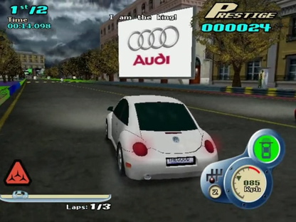 City Racer gameplay for GameCube (GC) arcade street racing video game