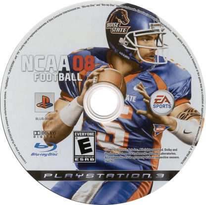 NCAA Football 08 disc for PlayStation 3 (PS3) video game