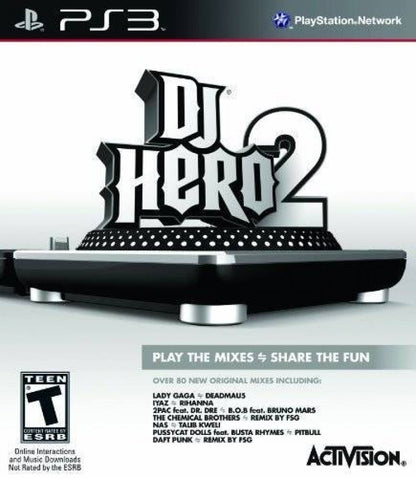 DJ Hero 2 cover art for PlayStation 3 (PS3) video game