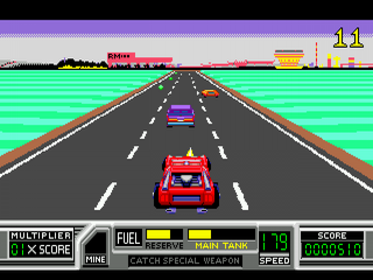 RoadBlasters gameplay for Sega Genesis (GEN) video game