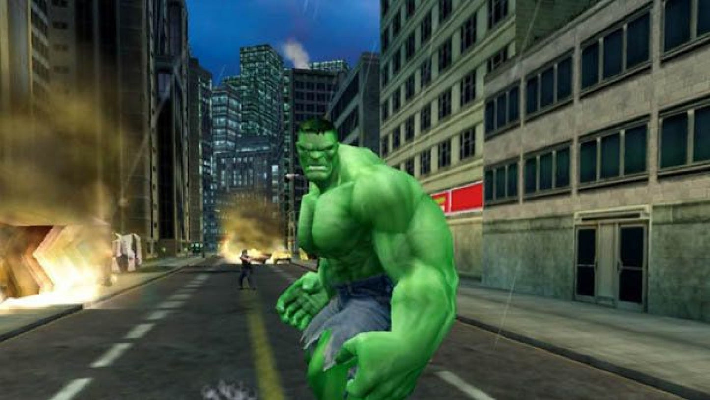 The Incredible Hulk: Ultimate Destruction – PlayStation 2 (PS2) video game gameplay, open-world action superhero game.