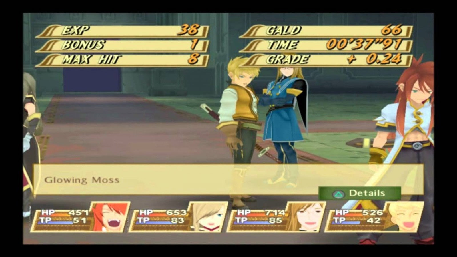 Tales of the Abyss game for the PlayStation 2 featuring action RPG gameplay with real time combat character driven storylines and a fantasy adventure following Luke fon Fabre through a world shaped by prophecy and war gameplay