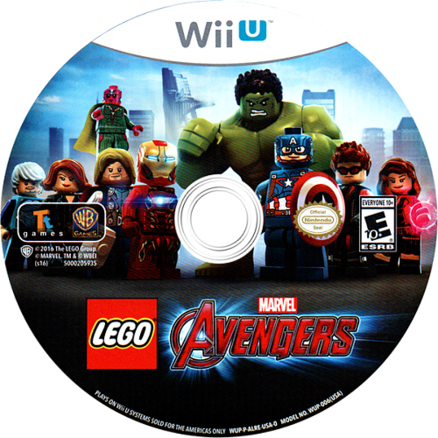 LEGO Marvel's Avengers disc cover art for Nintendo Wii U (WiiU) video game