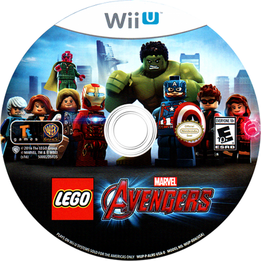 LEGO Marvel's Avengers disc cover art for Nintendo Wii U (WiiU) video game