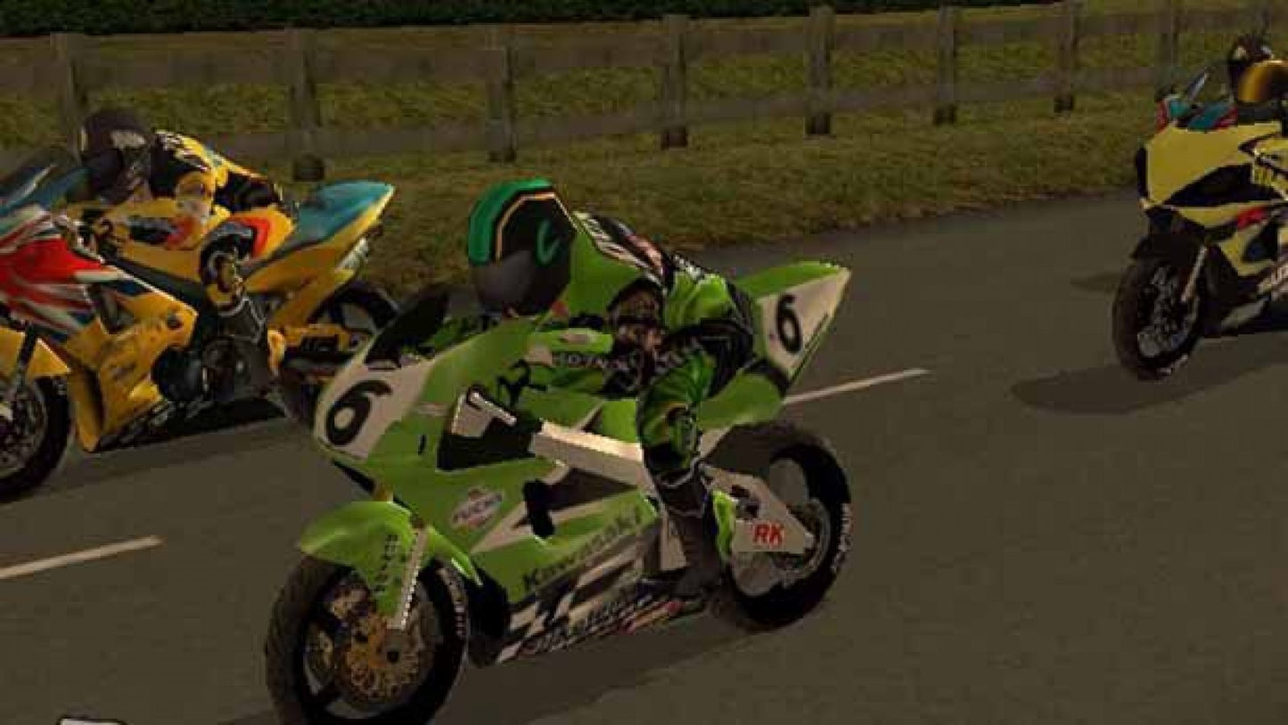 Suzuki TT Superbikes – PlayStation 2 (PS2) video game gameplay,  motorcycle racing simulation.