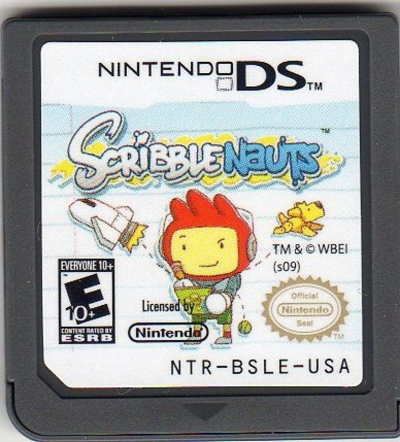 Scribblenauts cartridge for Nintendo DS (DS) puzzle action video game
