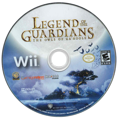 Legend of the Guardians The Owls of Ga'Hoole Nintendo Wii Wii video game featuring action adventure gameplay owl flight aerial combat fantasy environments exploration enemy battles story driven missions and classic Nintendo Wii gameplay retro video game collection collectible gaming appeal disc