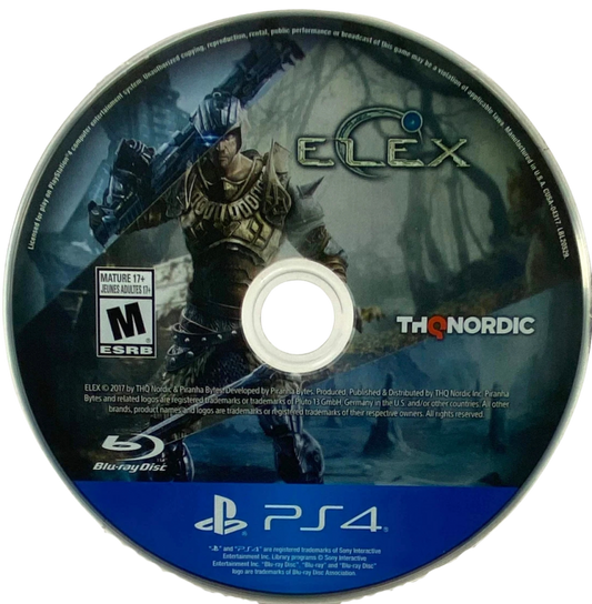 Elex – PlayStation 4 (PS4) video game disc, open-world action RPG by THQ Nordic